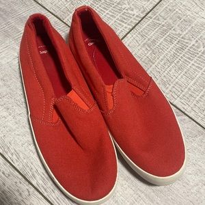 Gap red canvas sneakers size US 9